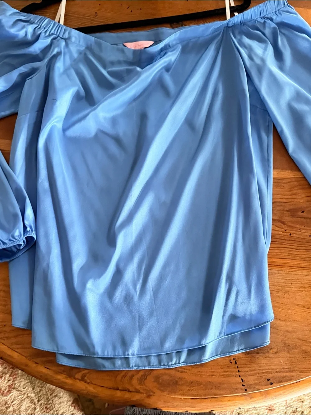 Lilly Pulitzer Sky Blue Off-Shoulder Blouse